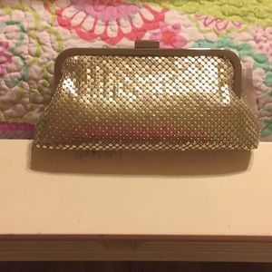 Large Metallic Mesh Clutch